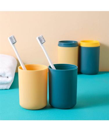 Digjobk Green Toothbrush Mug & Travel Case | Portable Toothbrush Holder & Cup for Trips | Bathroom Storage Solutions - Buy Online on GoSupps.com