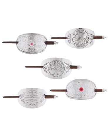 Sharprepublic Hair Clips for Women | Stylish Hairpins & Headdresses with Wooden Sticks - International Shipping Available - Buy Online on GoSupps.com