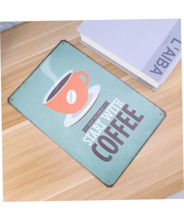 Zerodeko Emblems Coffee Signs Outdoor Decorations for Patio Bar Metal Tin Signs The Sign Vintage Dunhuang - Buy Online on GoSupps.com