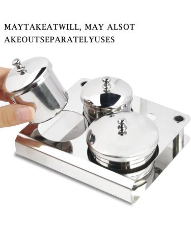 Acrylic Powder Holder | Nail Powder Holder Container with Lids Nail Powder Holder Container Acrylic Liquid Cup Stainless Steel Acrylic Nail Art Equipment for DIY Nail Design Holdes - Buy Online on GoSupps.com