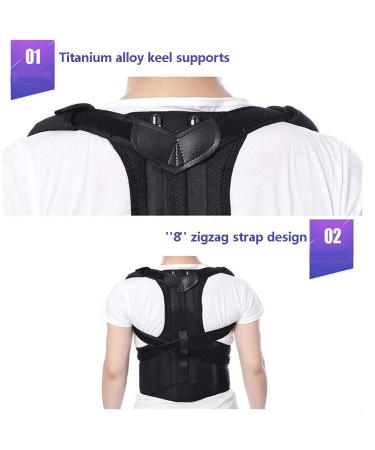 Posture Corrector Back Brace For Male And Female Adult Students The Posture Straightening Device Prevents The Hunchback And Corrects The Spine Curve Of The Back favorite gift lofty ambition - Buy Online on GoSupps.com