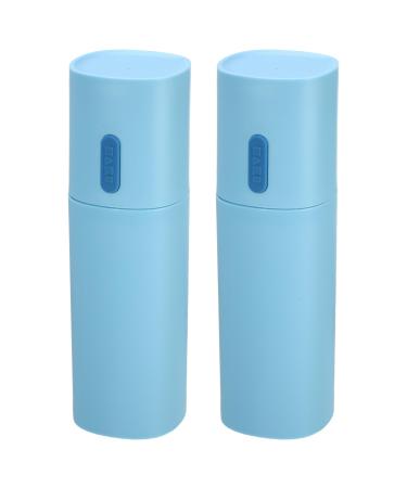 VOCOSTE 2 Pack Toothbrush Travel Case PP for Travel Blue 7.68"x2.36" Blue 2