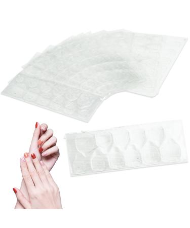 10 sheet/240 double-sided nail adhesive strips waterproof breathable gelee adhesive strips adhesive sticker for artificial nails