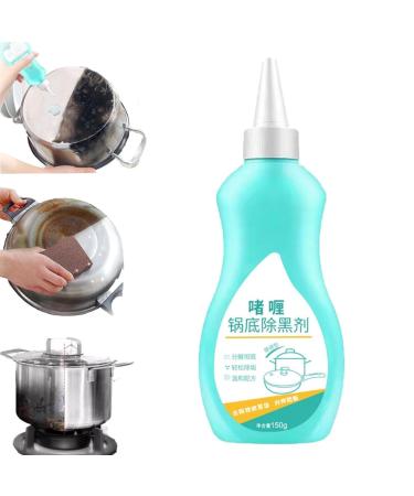 Magic Gel Cleaner for Pots and Pans Black Pot Bottom Cleaning Gel Bottom of The Pot Black Scale Cleaner Stainless Steel Cleaner for Pots and Pans 1PCS