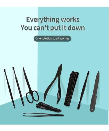 Professional Nail Clippers Manicure Set for Thick Nails - Cuticle Remover and Toe Nail Care - Pedicure Kit for Men and Women - Portable Travel Tool - Buy Online on GoSupps.com
