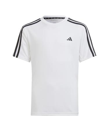adidas Boys U Tr-es 3s T T-Shirt (Short Sleeve) 140 White / Black