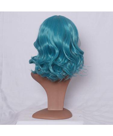 Buy Long Green Synthetic Wig for Women - Wavy Curly Cosplay Hair from 50s to 80s - International Shipping Available - Buy Online on GoSupps.com