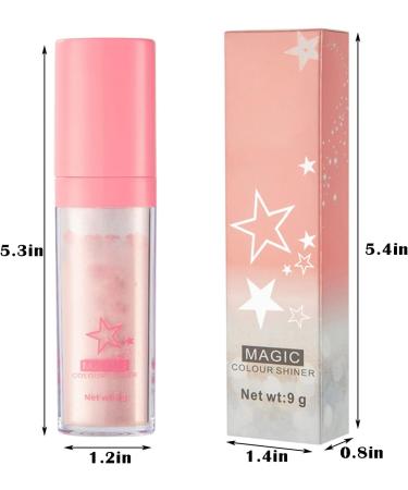 White Moonbeam Body Glitter Highlighter Powder with Sponge - For Face, Hair, Nails & Body - Buy Online on GoSupps.com