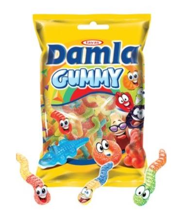 Gummy sour worm candy gummy premium candy beef gelatin halal. BULK bag of 1KG