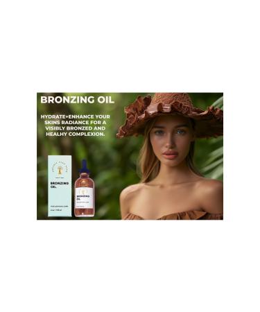 Bronzing Oil Drops | Lightweight Liquid Bronzer for Face & Skin | Natural Vegan Cruelty-Free Tanning Drops | Sun-Kissed Glow | 4 oz / 120 ml - Buy Online on GoSupps.com