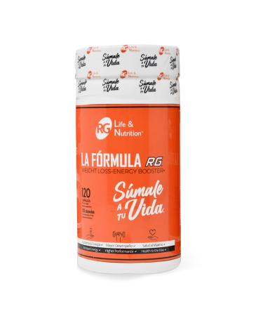 RG LIFE & NUTRITION La Formula RG Pills Weight Loss - Energy Booster Fat Burner Appetite Suppressant Metabolism Booster and Increase Energy L-Carnitine L-Theanine and Vitamin B12 (120 Capsules) 120 Count (Pack of 1)