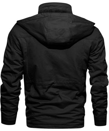 Shop Hanxiulin Oversized Plush Hoodie Jacket - Men's Winter Coat Breathable & Comfortable Long Sleeve Sweatshirt - Buy Online on GoSupps.com