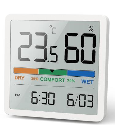 NOKLEAD Digital Thermo-Hygrometer portable thermometer hygrometer inside with high accuracy temperature and air moisturizer for indoor climate control. - Buy Online on GoSupps.com