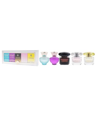Versace Miniatures Collection for Women - 5 Pc Fragrance Gift Set | Iconic Luxury Perfumes | Travel-Friendly & Perfect for Gifting - Buy Online on GoSupps.com