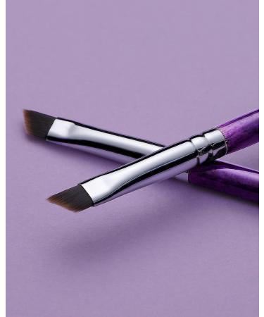 EIGSHOW Precision Eye Liner Brush - Angled Ultra Thin Slanted Flat for Perfect Eye Makeup - Cruelty-Free Synthetic Bristles - Purple - Buy Online on GoSupps.com