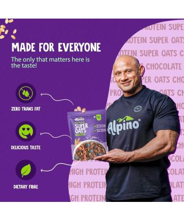 Alpi no Pre-Workout High Protein & Fiber Diet Super Combo - High Protein Super Oats Chocolate 1kg High Protein Dark Chocolate Peanut Butter Crisp 1kg - Buy Online on GoSupps.com