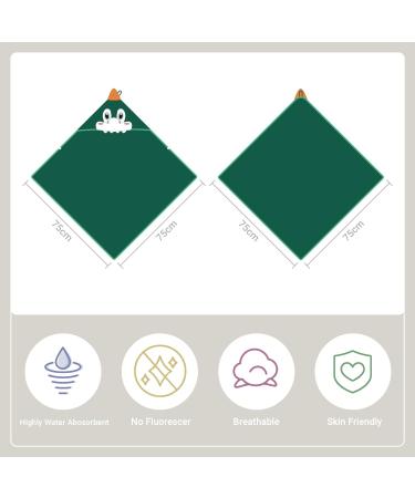 COOKY.D Bamboo Hooded Baby Bath Towel Dinosaur 75x75cm - Toddler Wearable Blanket for Boys and Girls - Buy Online on GoSupps.com