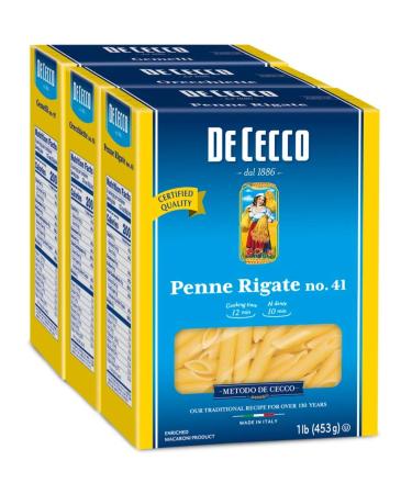 De Cecco Semolina Pasta, Variety Pack, 1 Penne Rigate, 1 Orecchiette & 1 Gemelli (3 Count of 16 oz Each), 48 oz, 1 Pound (Pack of 1) Variety 3 Pack: Penne Rigate - 1 Pack, Orecchiette- 1 Pack, Gemelli - 1 Pack