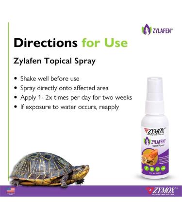 Zymox Zylafen Topical Spray - 2 oz | Supports Healthy Shedding for Reptiles | Soothes Skin Irritations & Wounds - Buy Online on GoSupps.com