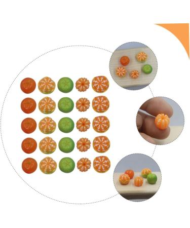 TOYANDONA 250 Pcs Artificial Orange Tiny Kitchen Decor Fruit Charms Earring Charms for Earring Making Bracelet Orange Pendant Fake Orange Mini Decor 3d Resin Miniature Fake Fruit - Buy Online on GoSupps.com