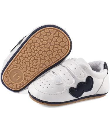 Cheerful Mario Baby First Walking Shoes - Soft PU Leather, Anti-Slip Sole, 3-6 Months (Dark Blue) - Buy Online on GoSupps.com