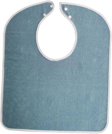 Amagogo Adult Protective Clothing for Meals - Waterproof & Washable - Seniors Men & Women - Blue - 21.26 x 17.72 inches - Buy Online on GoSupps.com