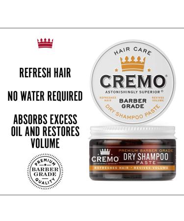 Cremo Barber Grade Dry Shampoo Paste - Refresh Hair Without Water 4 Oz | Buy Online for International Shipping - Buy Online on GoSupps.com