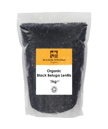 Organic Black Beluga Lentils 1kg by Manor Springs Organic - Buy Online on GoSupps.com