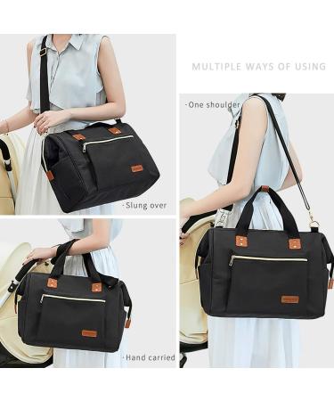 SONARIN Baby Nappy Changing Bag | Insulated Pocket, Waterproof, Large Capacity | Stylish & Durable Blue Satchel - Buy Online on GoSupps.com