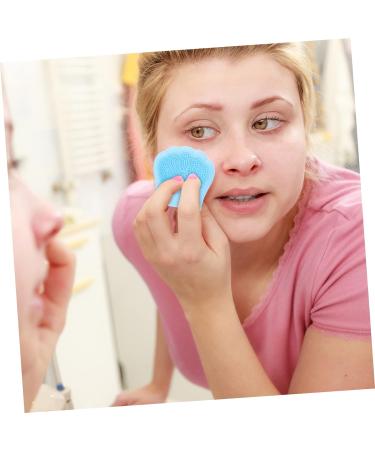 minkissy 32 Pcs Rabbit Ears Facial Brush Lady Facial Brush Skin Care Brush Facial Cleansing Tool Portable Massager Beauty Care Brush Silicone Brush Silica Gel Handheld Miss Light Bluex8pcs 7.5x7.5cmx8pcs - Buy Online on GoSupps.com