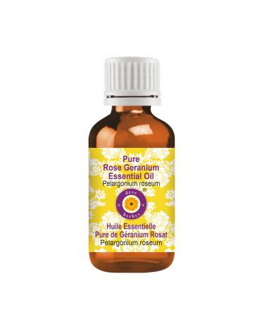 d ve herbes Pure Rose Geranium Essential Oil (Pelargonium roseum) Steam Distilled 50ml (1.69 oz)