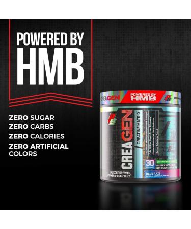 ProSupps CreaGEN Creatine Monohydrate Powder with HMB - Boost Muscle Growth Recovery & Energy | 30 Servings Blue Razz Popsicle - Buy Online on GoSupps.com