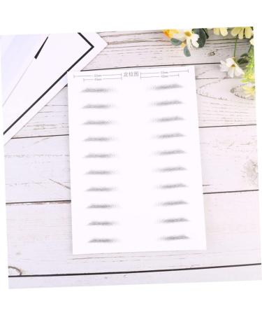 MAGICLULU 2 Pairs Eyebrow Makeup Tools Stick-on Brows Eyebrow Sticker Shape Fake Eyebrow Sticker Hair 6d Patch 21x15cm Black - Buy Online on GoSupps.com