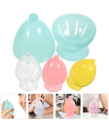 ULTECHNOVO 4pcs Beauty Egg Storage Box - Small Makeup Sponge & Puff Organizer - South Korea Cosmetic Holder for Powder Puffs - Buy Online on GoSupps.com