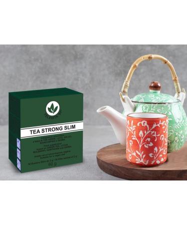  Nat Life TE' VERT FORTE STRONG ANTI-ADIPOSI 30 sachets detoxifying laxative packaging in Italian and English - Buy Online on GoSupps.com