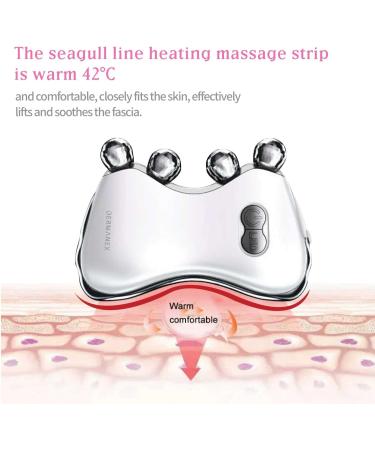 Dermanex 3D LED Face Massager Roller - Facial Beauty Skin Care Tool for Face Neck - Gift for Women and Men (Gold) - Buy Online on GoSupps.com