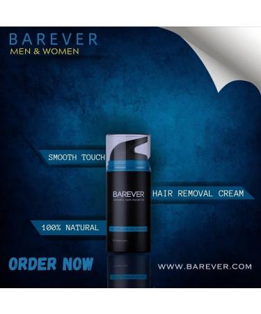 Herbal Barever Permanent Hair Removal Cream - Stop Hair Growth Inhibitor | Effective & Gentle Hair Remover for All Skin Types - Buy Online on GoSupps.com