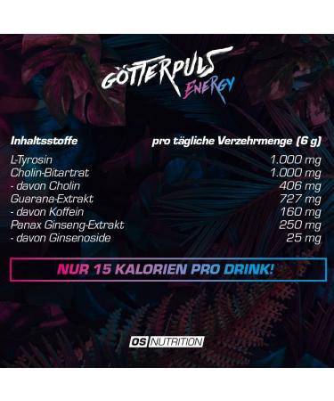 OS NUTRITION G tterpuls Energy 270g - 45 Energy Drinks (Dragon Fruit Blueberry Acai) | Buy Internationally - Buy Online on GoSupps.com