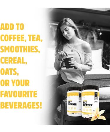 North Coast Naturals Boosted MCT Powder Non-GMO and All Vegan Keto and Paleo-Friendly 300 g French Vanilla - Buy Online on GoSupps.com