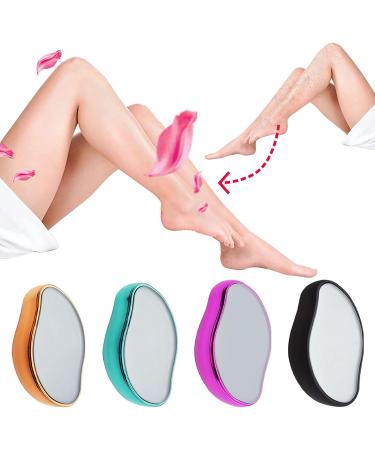 Reusable Crystal Hair Eraser for Women Legs - Painless Hair Remover & Skin Exfoliator - Washable Nano Hair Removal Tool for Smooth Skin - Hot Pink - Buy Online on GoSupps.com