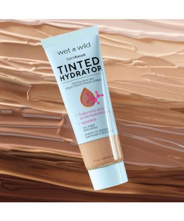 Wet n Wild Bare Focus Tinted Hydrator - Porcelain, Matte Finish, Oil-Free Makeup with Hyaluronic Acid for Moisturizing, Sheer to Medium Coverage - Buy Online on GoSupps.com