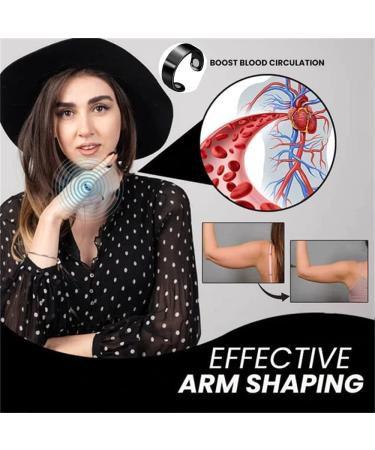 Hushuwan 2/4-Part Magnetic Therapy Ring for Lymphatic Drainage | Detox Health Ring for Men & Women | Gold 2PCs - Buy Online on GoSupps.com