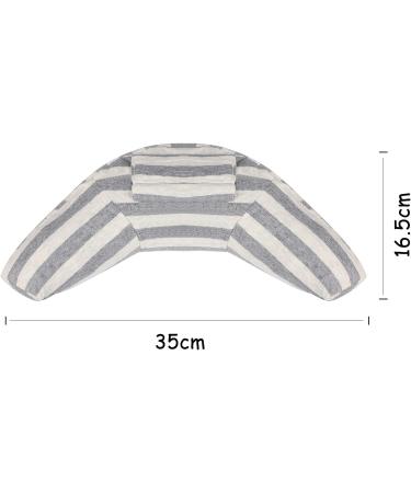 Qchomee Kids Car Travel Pillow - 2PCS Grey Head & Neck Support Cushion for Car Seat Belt, Children Headrest for Safe Travels and Sleep - Buy Online on GoSupps.com