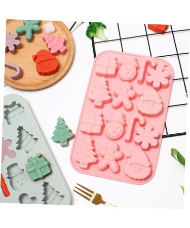 Alipis 2pcs Baking Mold Chocolate Mold Resin Mold Candy Making Mold Silicone Molds Cake Mold Christmas 3D - Buy Online on GoSupps.com