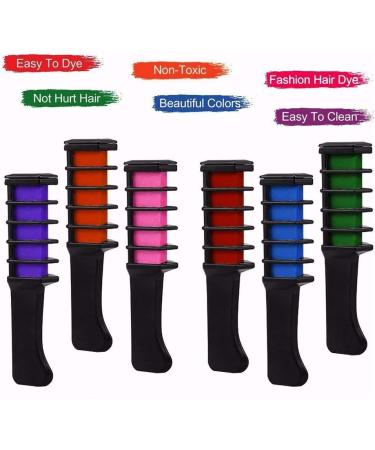 RIYAN 1Pc Disposable Fashion Color Temporary Hair Coloring Color Comb Dyeing Hair Dyeing Pigment Small Comb - Buy Online on GoSupps.com