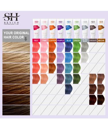 SEVICH Hair Color Depositing Mask - 3.5fl Oz - Semi Permanent Dye - Chocolate Shade 05 - Buy Online on GoSupps.com