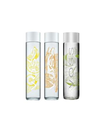Voss Flavored sparkling water: Lemongrass, mandarin & Lemon Cucumber & Lemon Mint (24x37.5cl)