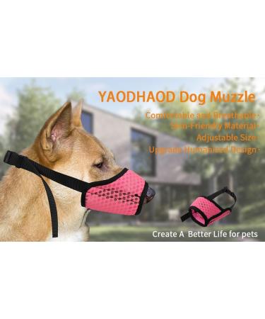 Yaodhaod Breathable Dog Muzzle - Anti-Bite Anti-Chew with Rounded Mesh Loop - Perfect for Small to Large Dogs - Buy Online on GoSupps.com