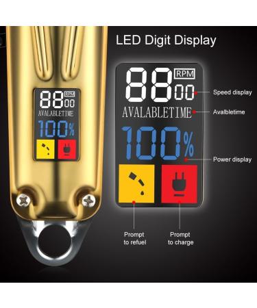 Hair Clippers for Men Professional All-Metal Electric Hair Clippers Hair Trimmer For Men Cordless Barber Hair Cutting Grooming Kit Rechargeable - Buy Online on GoSupps.com