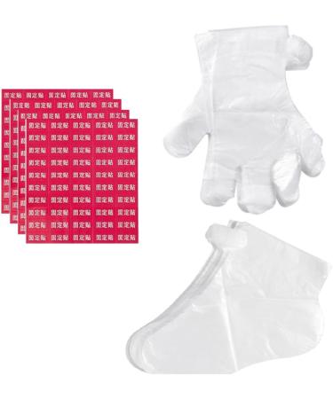 200PC Foot Mask & Foot Foil Set | Disposable Plastic Socks & Gloves for Moisturizing Foot Care Pedicure & Hot Spa Treatment - International Shipping - Buy Online on GoSupps.com